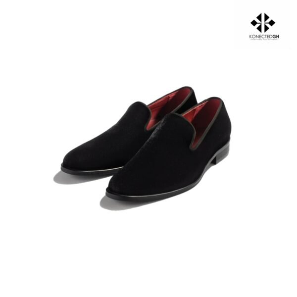 The Black Tux Velvet Slip-On Loafers