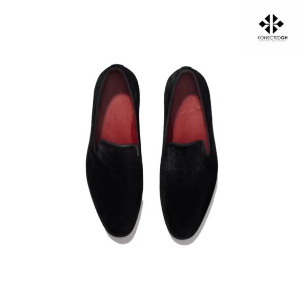 The Black Tux Velvet Slip-On Loafers