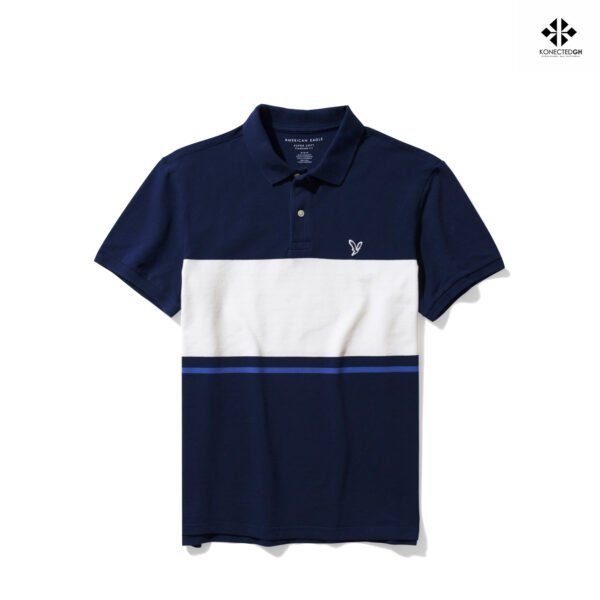 American Eagle Striped Polo