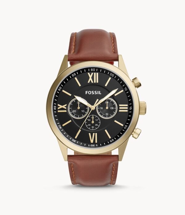 Fossil Flynn Chronograph Brown Leather Watch