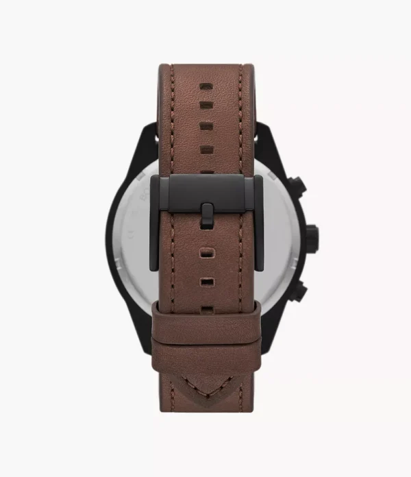 Fossil Brox Multifunction Brown Leather Watch