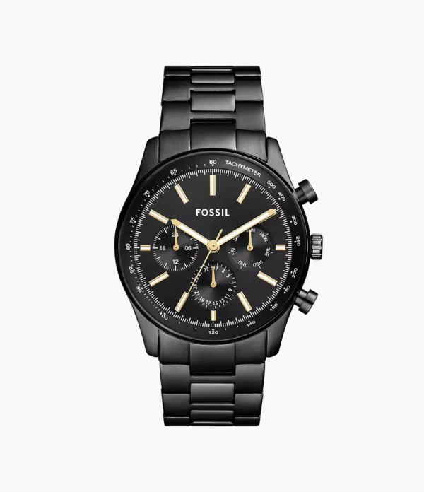 Fossil Sullivan Multifunction Black Stainless Steel Watch