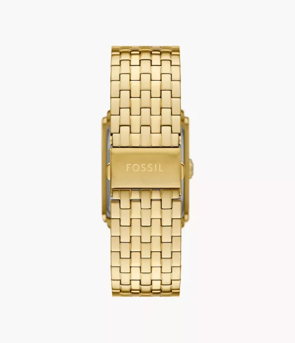 Fossil Carraway Three-Hand Gold-Tone Stainless Steel Watch